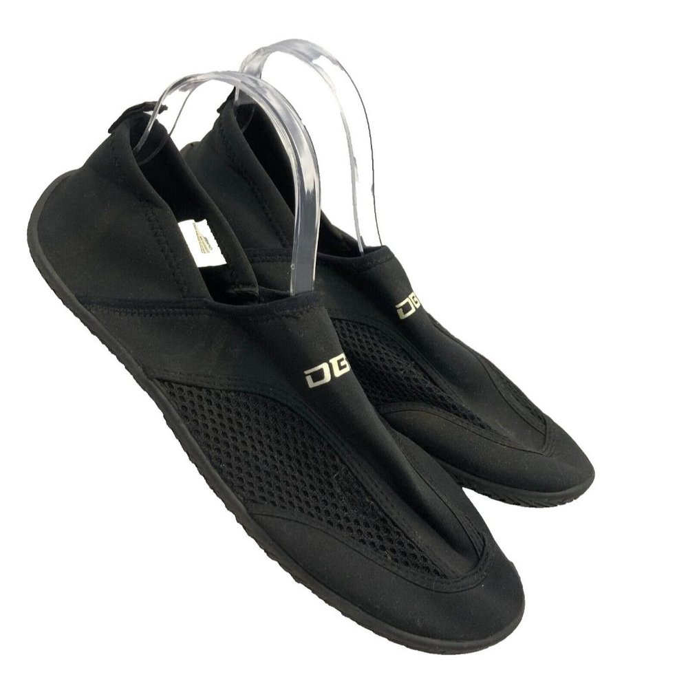 DBX Mens Sz 12 Black Swim Mesh Slip Resistant Aqua Water Shoes